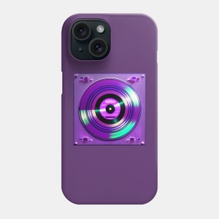 Holographic Purple DJ Turntable Phone Case