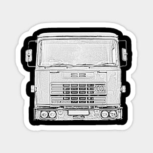 Seddon Atkinson 400 classic 1970s British lorry monochrome Magnet