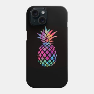 colourful pineapple face mask Phone Case