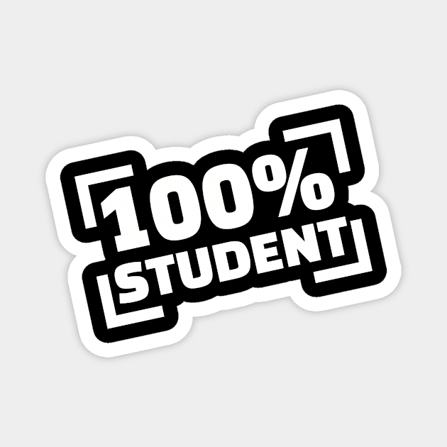 100% student Magnet by Designzz