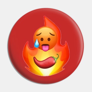 Spicy Hot Emoji Pin