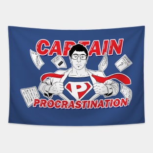 Captain Procrastination Tapestry