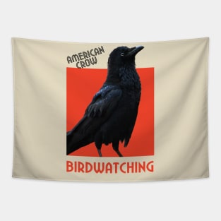 Birdwatching. American Crow Tapestry