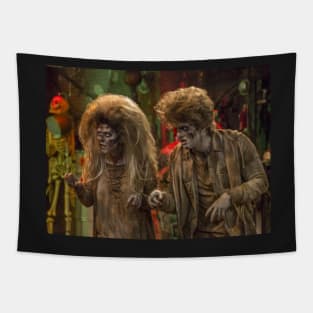 Stephanie and Jimmy Zombies Tapestry