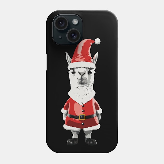 Christmas Funny Llama Phone Case by Megadorim