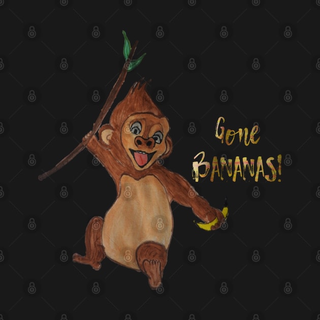 Gone Bananas - Monkey by ABY_Creative