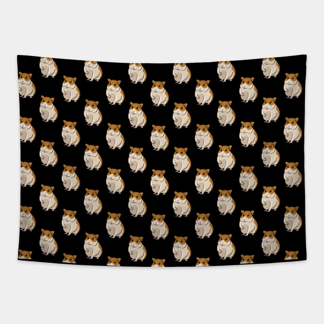 Hamster Pattern Tapestry by LetsBeginDesigns