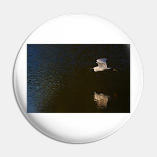 Into the Light - Snowy Egret Pin