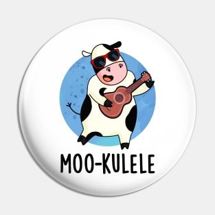 Mookelele Cute Ukelele Cow Pun Pin