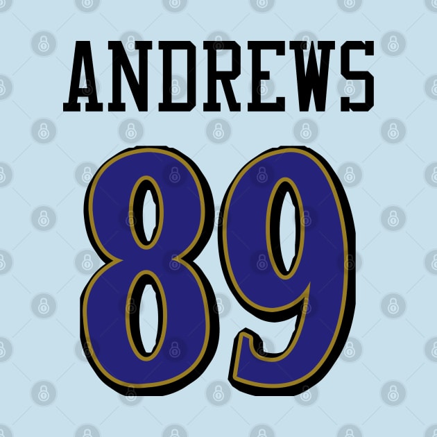 Baltimore Ravens Andrews 89 American Football by Cabello's