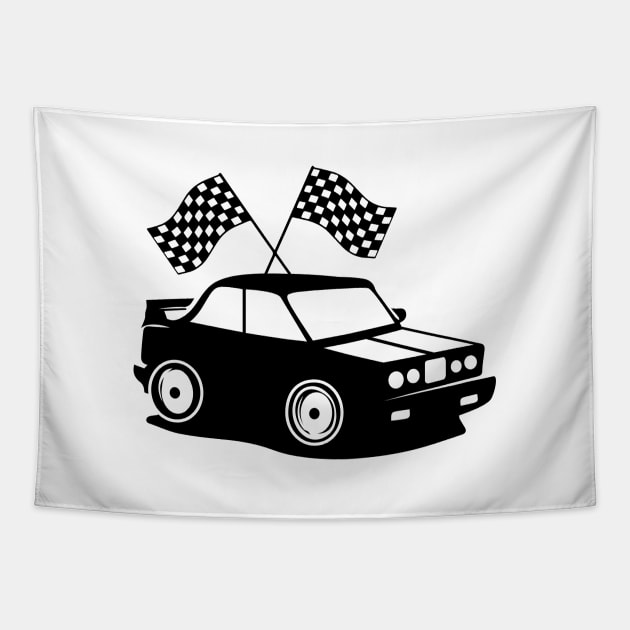 Racing Car Tapestry by dewarafoni