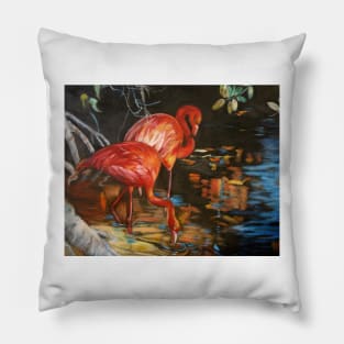 Flamingoes Pillow