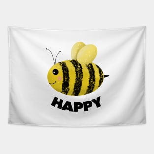 'Bee Happy' - Happy Bee Tapestry