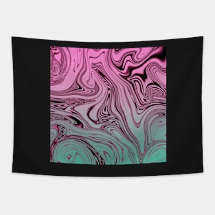 Swirls- Pink and Teal Tapestry