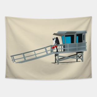 Space Lifeguard On Duty Tapestry