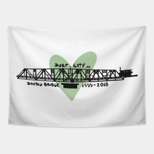 Surf City Swing Bridge Tapestry