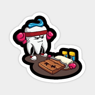 Boxer Tooth Funny Dental Molar Teeth Magnet