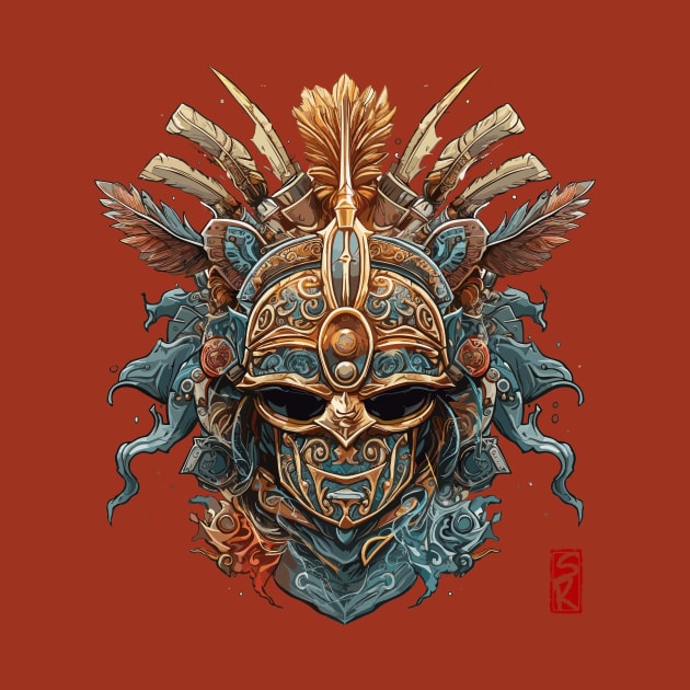 Tribal helmet by siriusreno