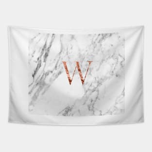 Monogram rose marble W Tapestry