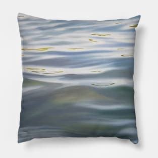 Whispers - lake water painting Pillow