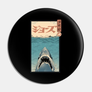 Shark Ukiyo-e Pin