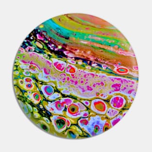 Rainbow acrylic pouring art Pin