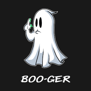 Funny Ghost Booger Graphic Design T-Shirt