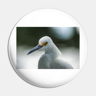 Snowy Egret Pin