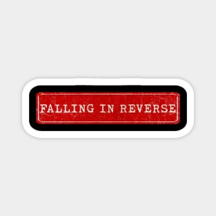 vintage retro plate Falling In Reverse Magnet