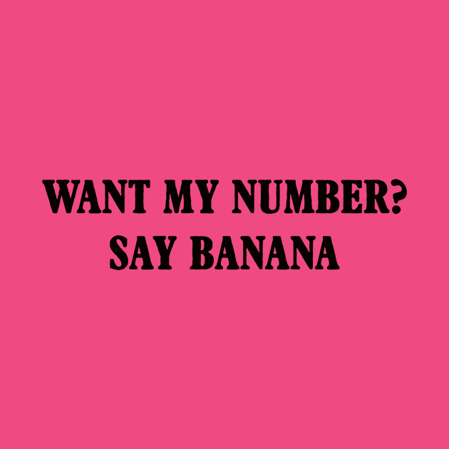 NUMBER BANANA by ilovemyshirt