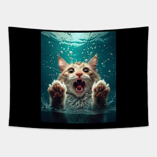 Cat Paws Dance Tapestry