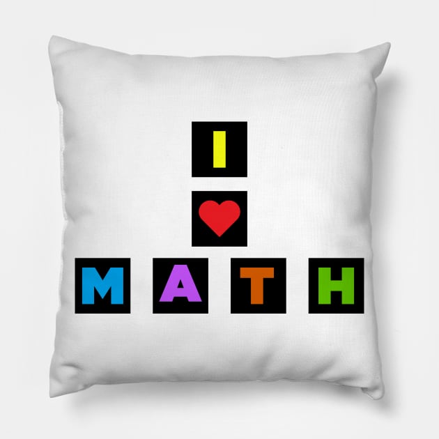 I Heart Math Pillow by samzizou