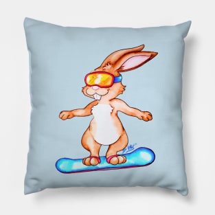 Boarder Bunny Pillow