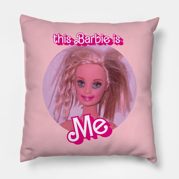 barbie mood Pillow by Venus Print