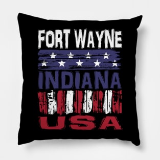 Fort Wayne Indiana USA T-Shirt Pillow