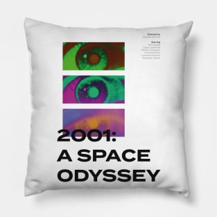 2001: A Space Odyssey - Minimalist Movie Poster - Stanley Kubrick Pillow