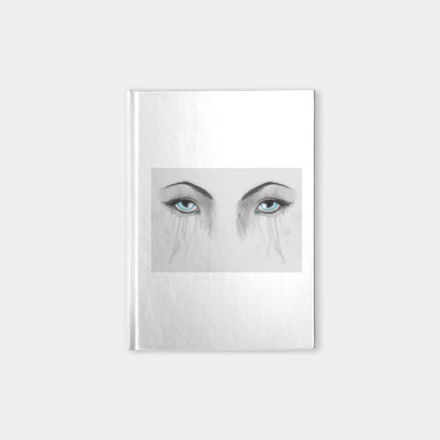 Blue Eyes Cry Watercolor Notebook Teepublic