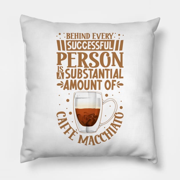 Successful only with Caffè macchiato Pillow by Modern Medieval Design