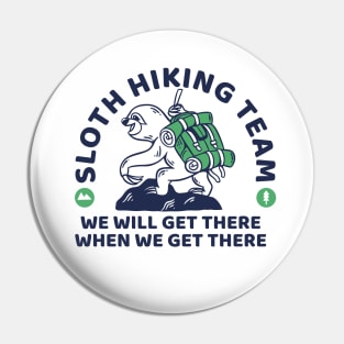 Sloth Hiking Team Pin