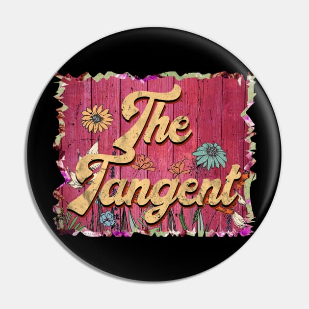 Classic Tangent Personalized Flowers Proud Name Pin by BilodeauBlue