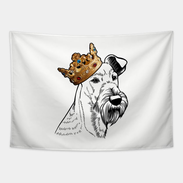 Irish Terrier Dog King Queen Wearing Crown Tapestry by millersye