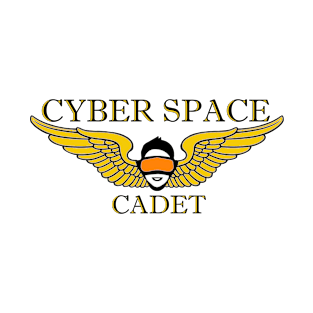 Cyber Space Cadet  (orange visor screen) T-Shirt