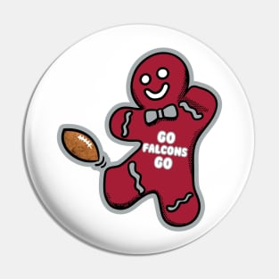 Atlanta Falcons Gingerbread Man Pin