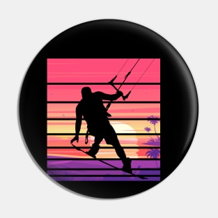 Retro Kiteboarding Pin