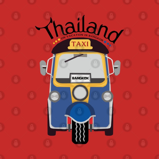 Tuk Tuk Thailand by KewaleeTee