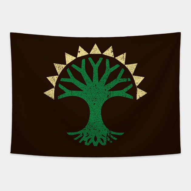 Selesnya Conclave Crest Tapestry by huckblade