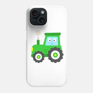 Cute Green Tractor Phone Case