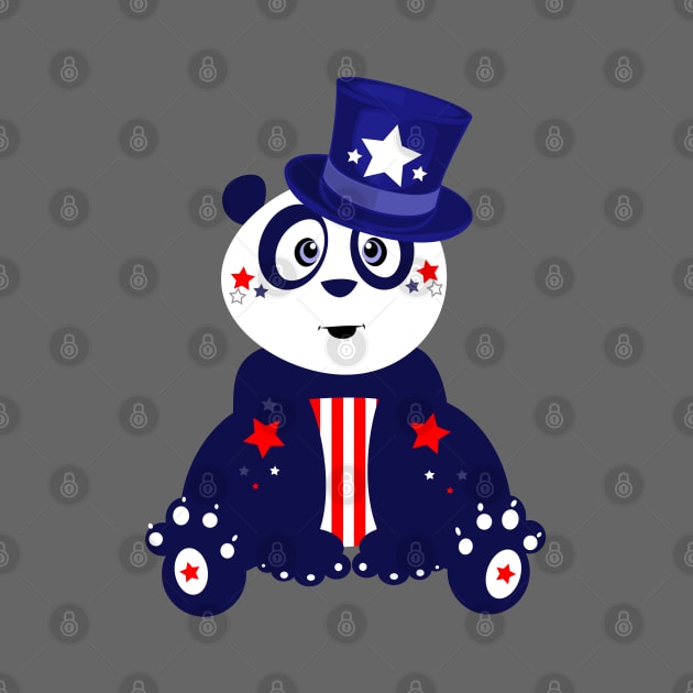 Patriotic Panda by adamzworld