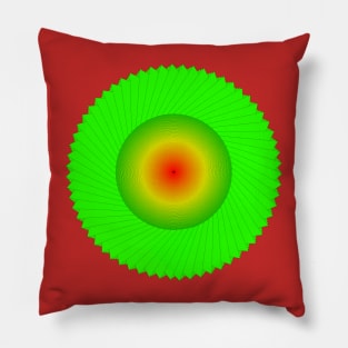 Processing Rainbow Spiral 002 Pillow