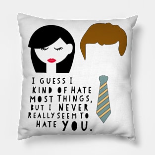 April & Andy parks and rec wedding vows Pillow